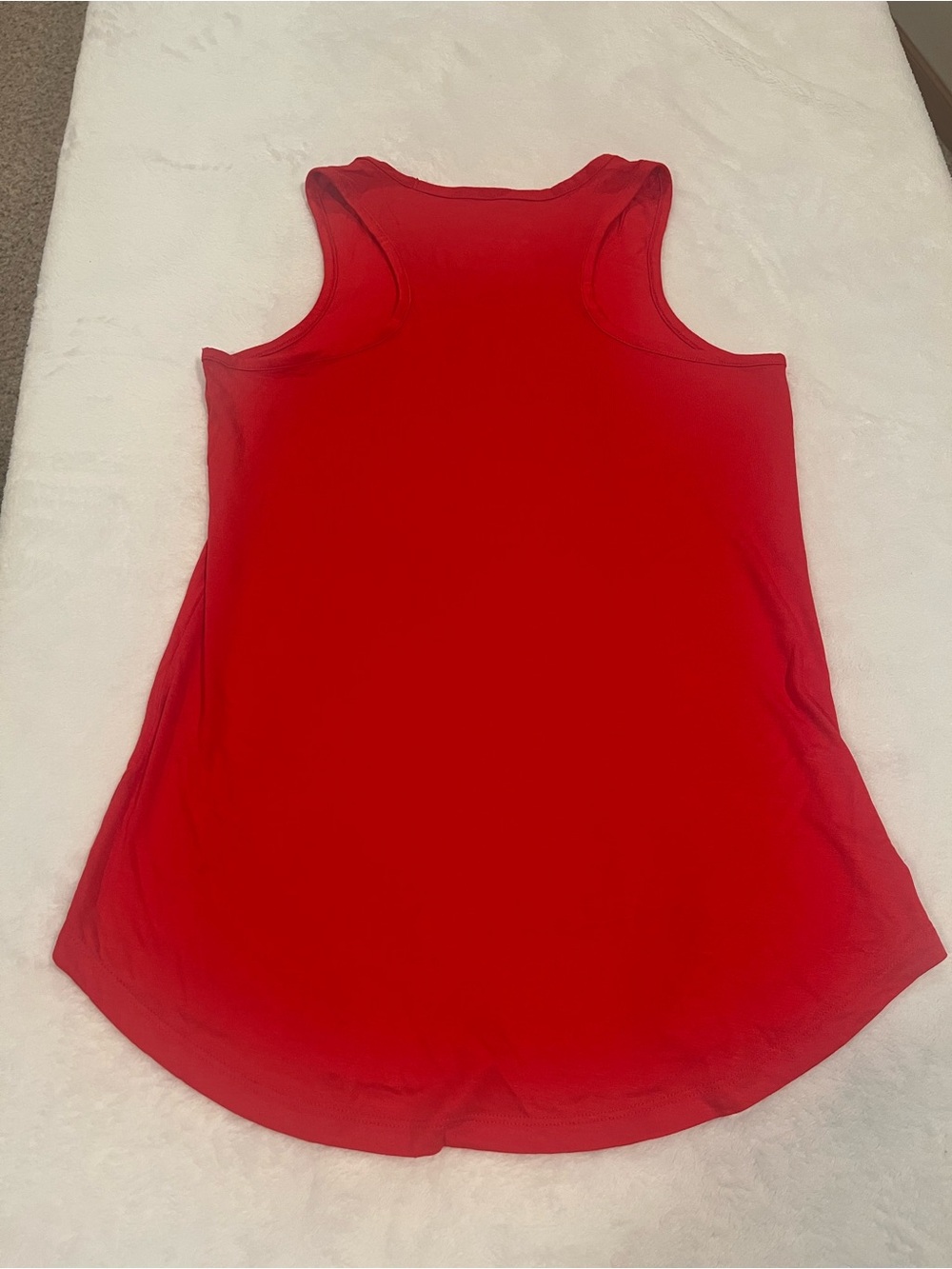 Vibrant Red Racerback Tank Top - Size Small - Picture 2 of 6